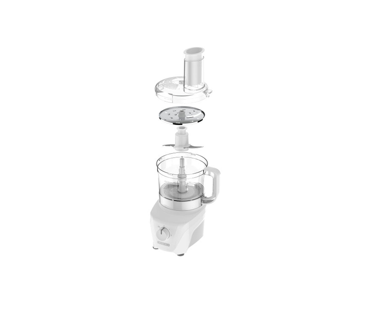 Procesador de alimentos 8 tazas 2V 850W blanco Black & Decker