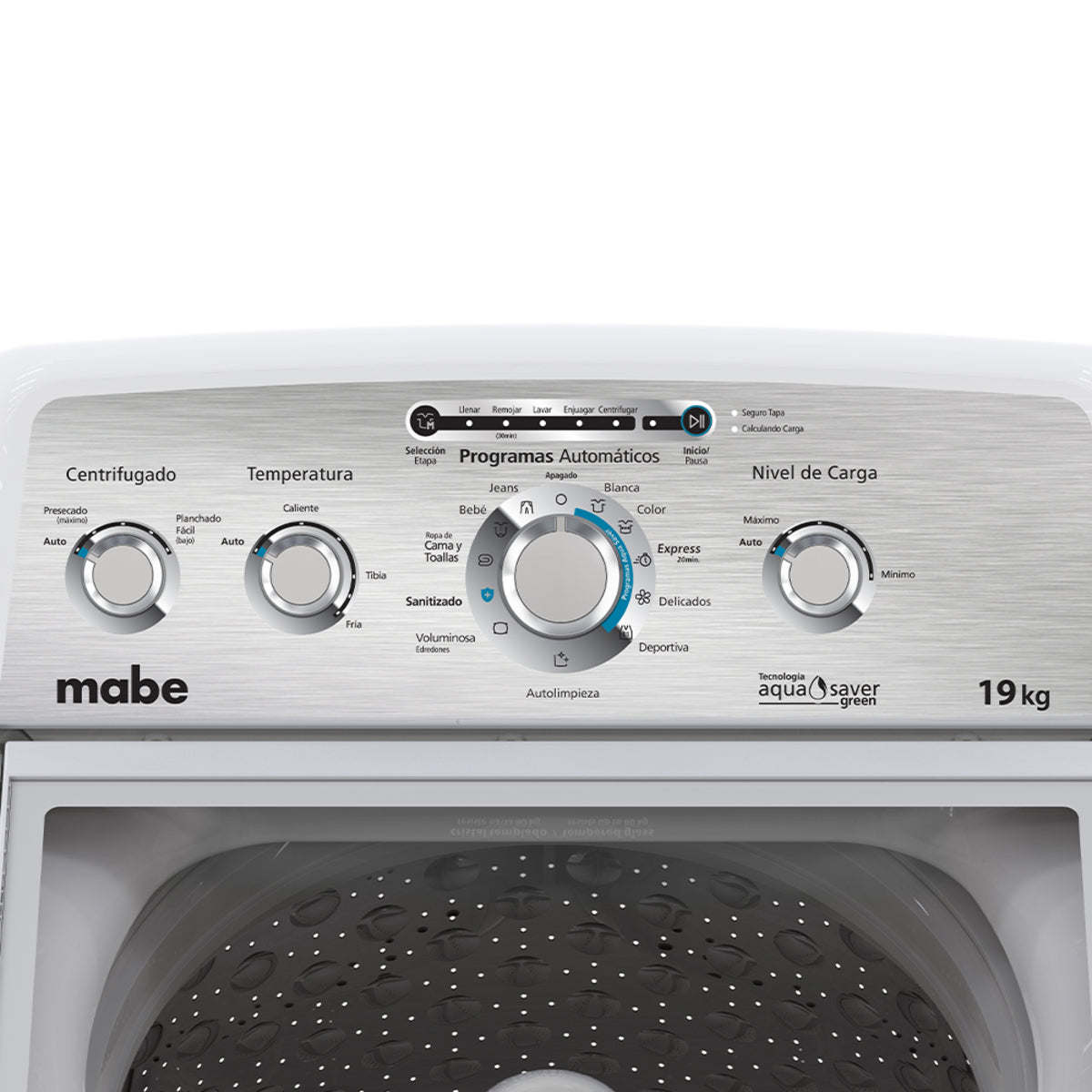 Lavadora automática 19 kg Mabe