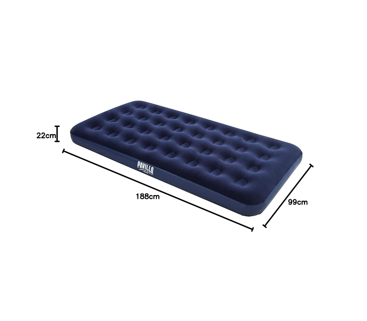 Colchón inflable individual pavillo 1.88 m x 99 cm x 22cm Bestway