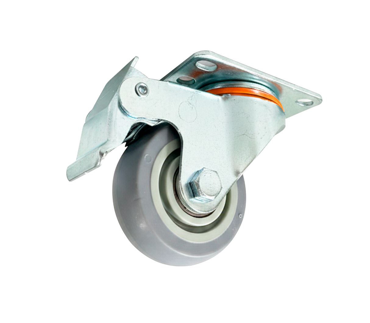 Rueda con Freno Reforzado Gris Tolsen