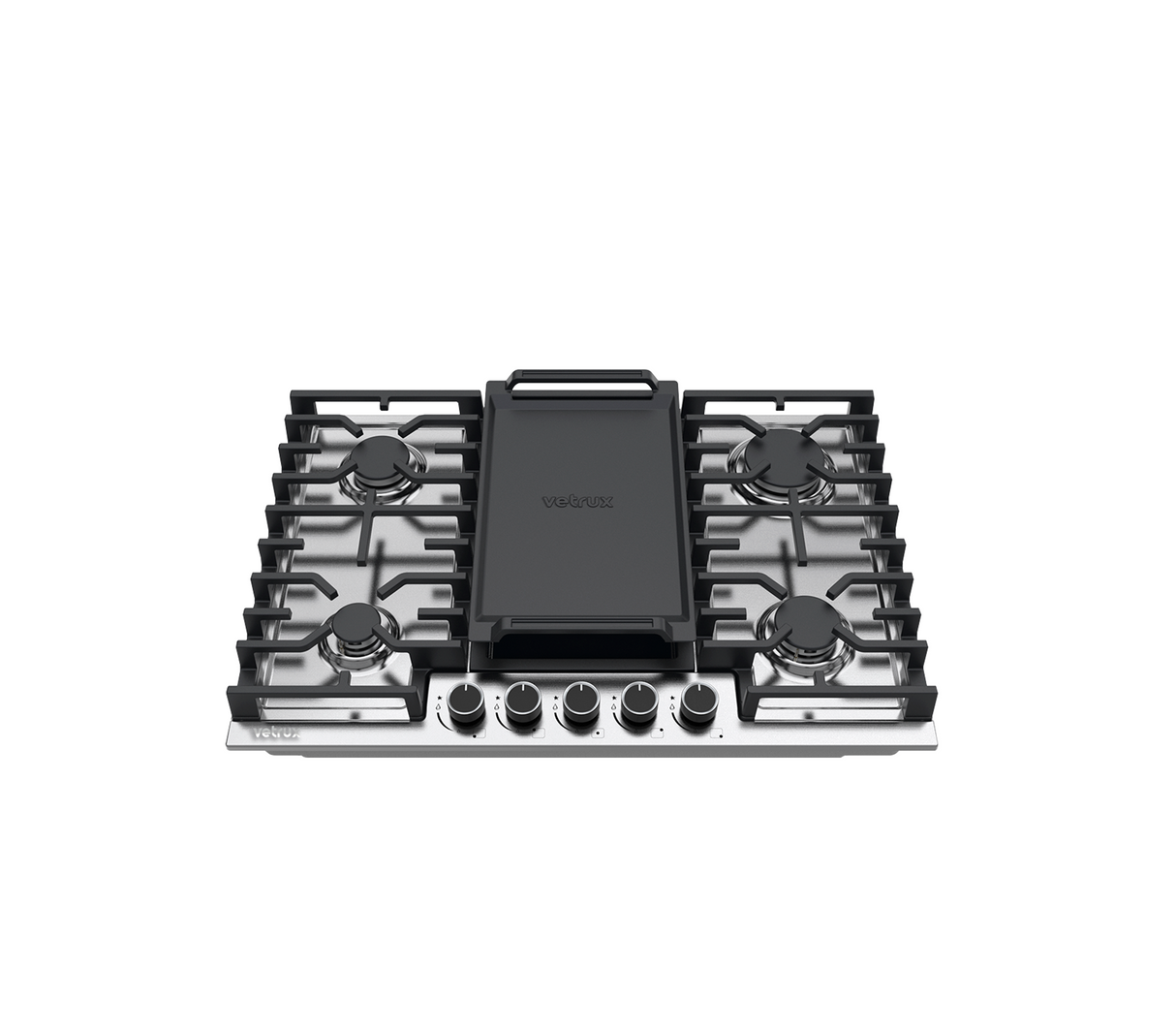 Tope de cocina a gas 5h 76cm (24") Nova Pro + Acero Vetrux
