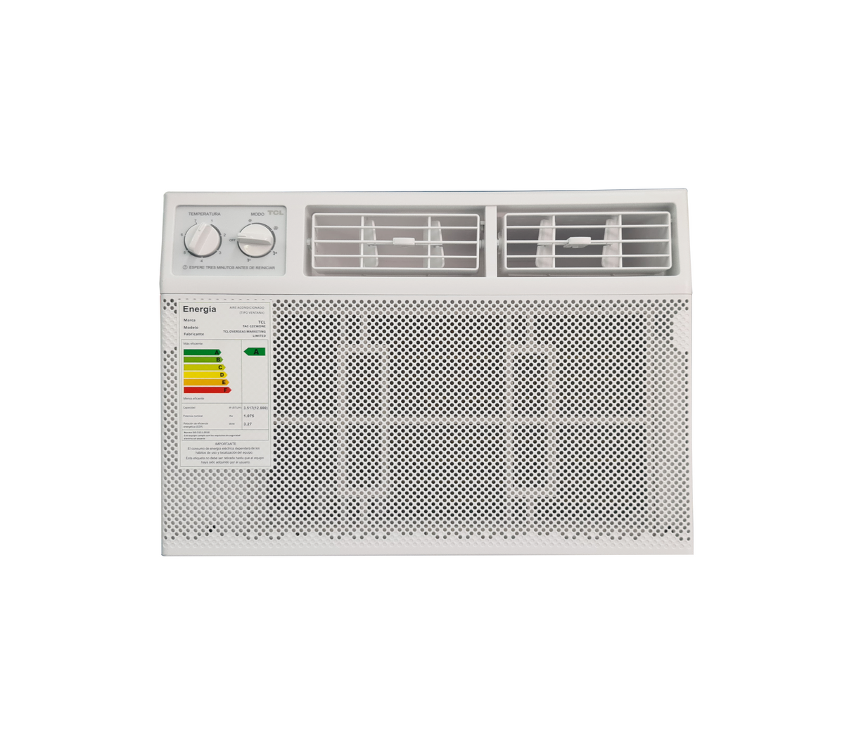 Aire acondicionado de ventana 12000 BTU 110V blanco 12CWDM/E6 TCL