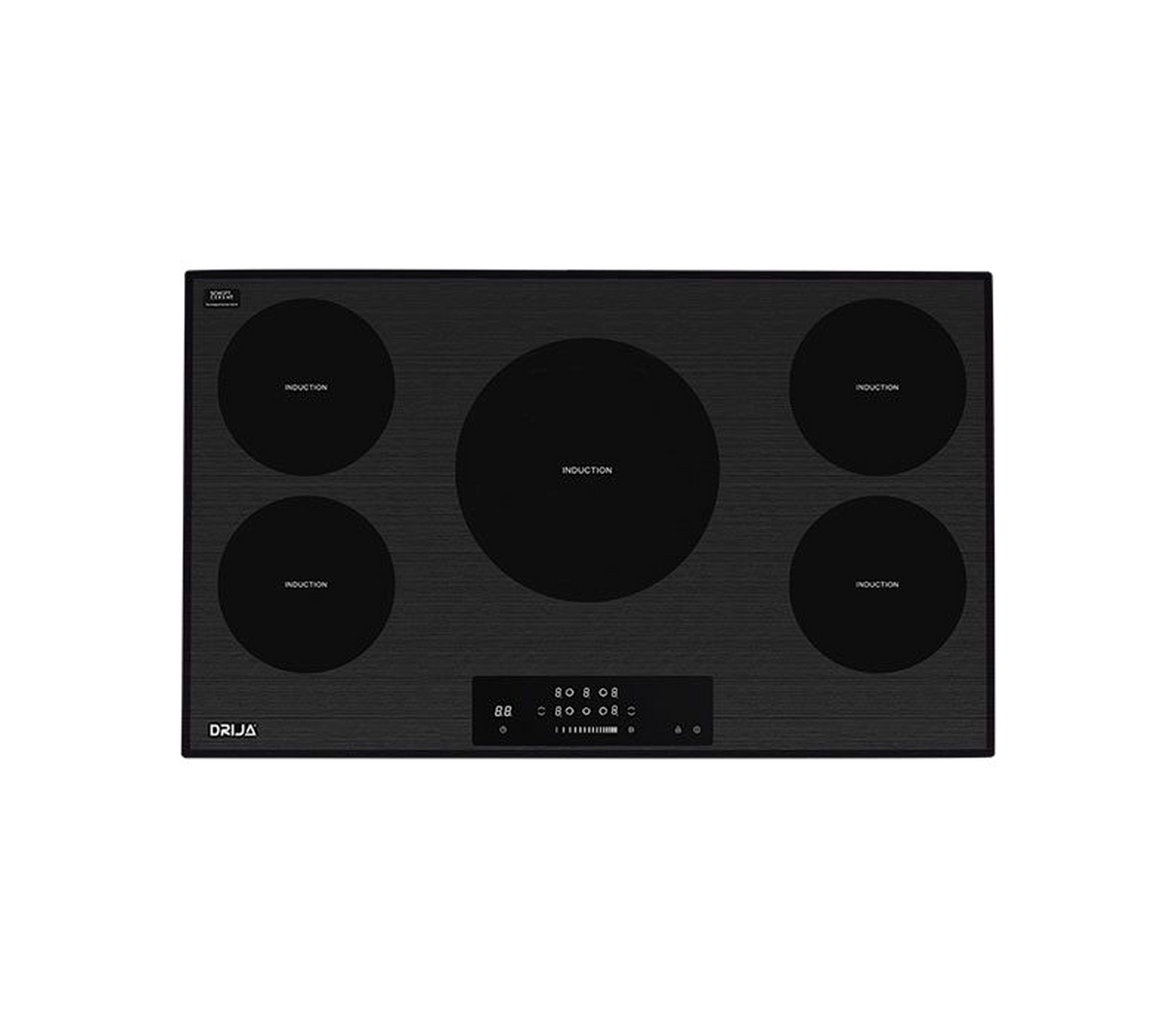 Tope de cocina inducción Alemania 5h 90cm negro Drija