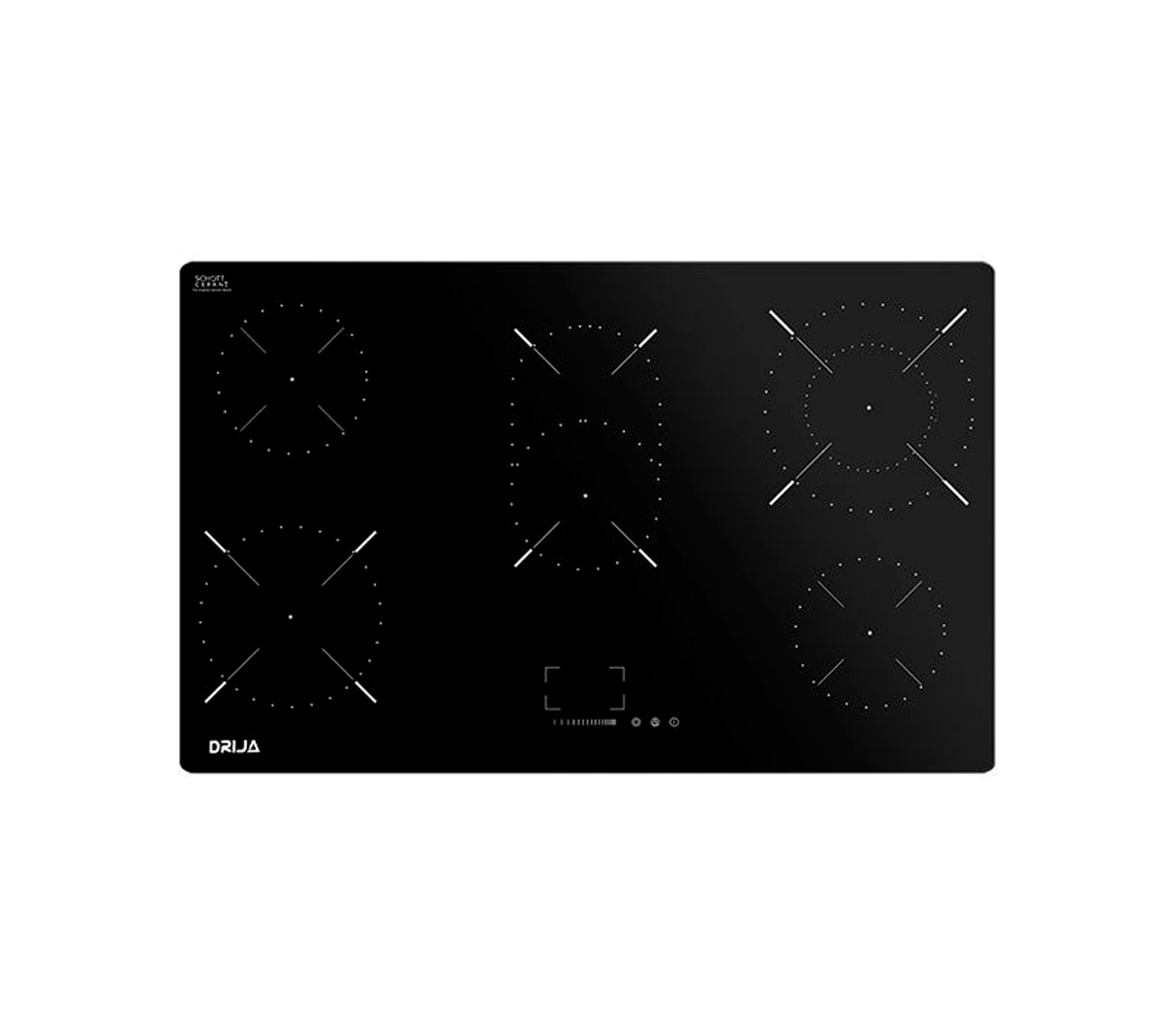 Tope de cocina eléctrico vitro touch 5h 90cm Alemania negro Drija