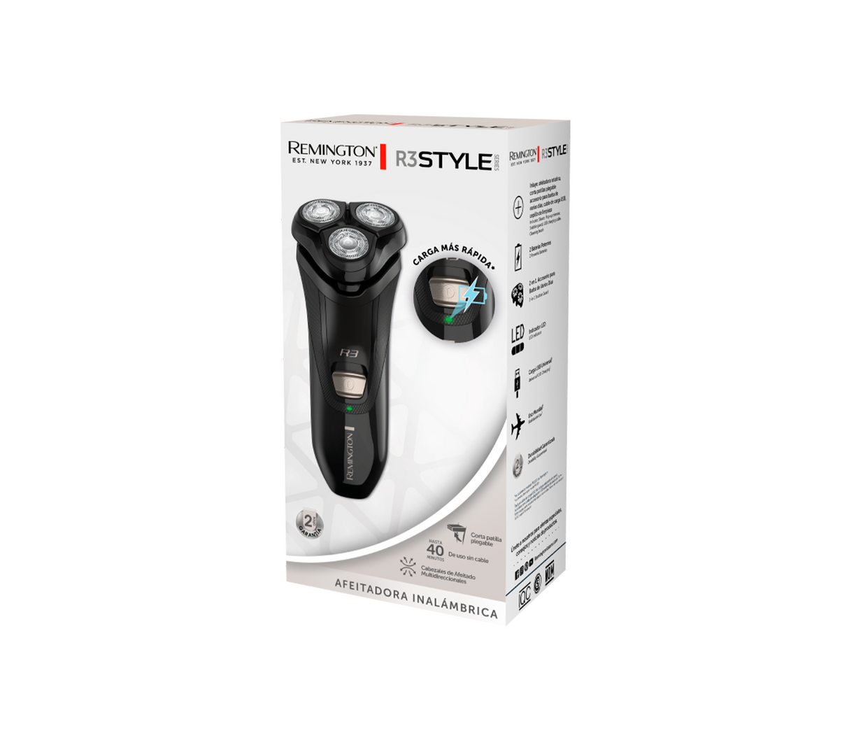 Afeitadora rotativa style series r1 Remington
