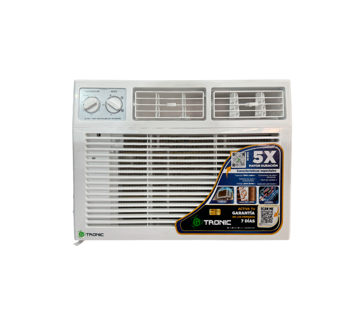 Aire de ventana 12000 BTU Serie Ultra Max 220V Air Gtronic