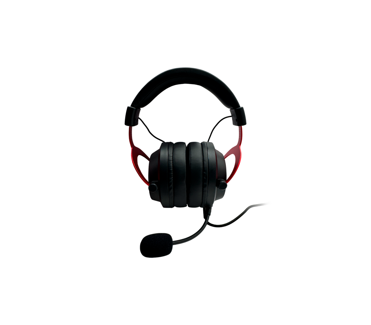 Audífonos gaming con micrófono Tactic 70 negro/rojo Marvo