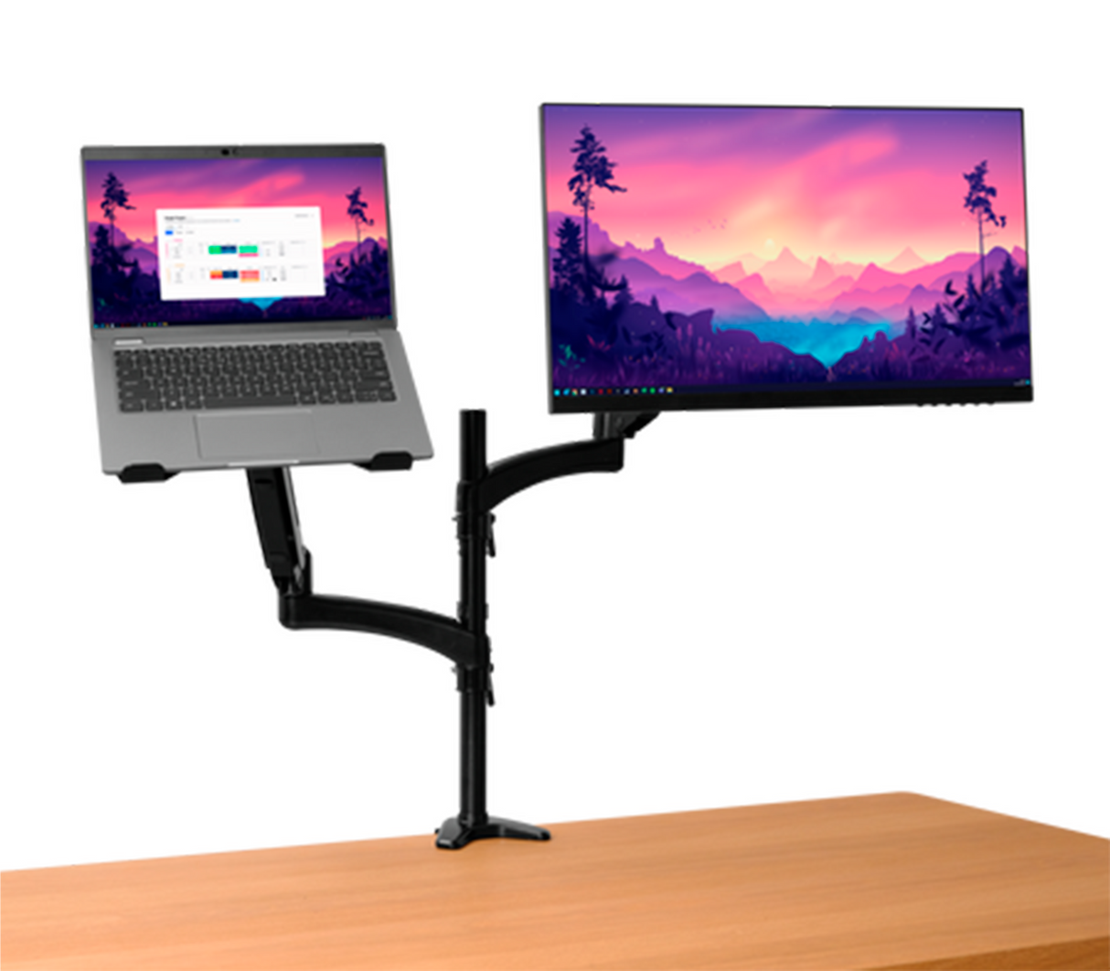 Base de brazo Mara para monitor y laptop ergonómica Trust