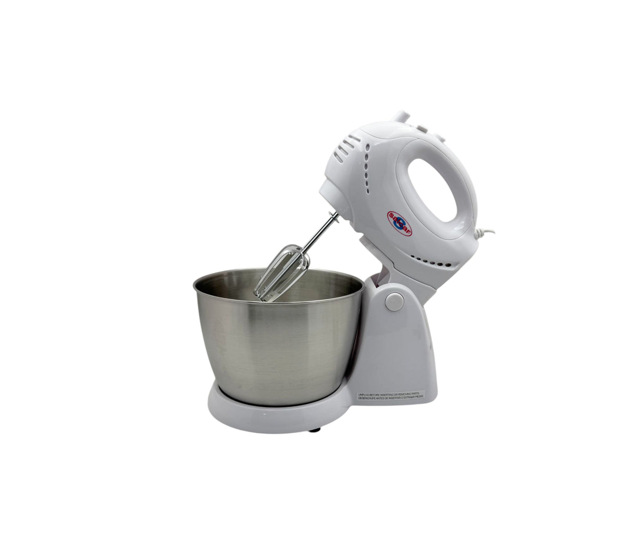 Batidora pedestal 5 velocidades con bowl acero blanca Salcar