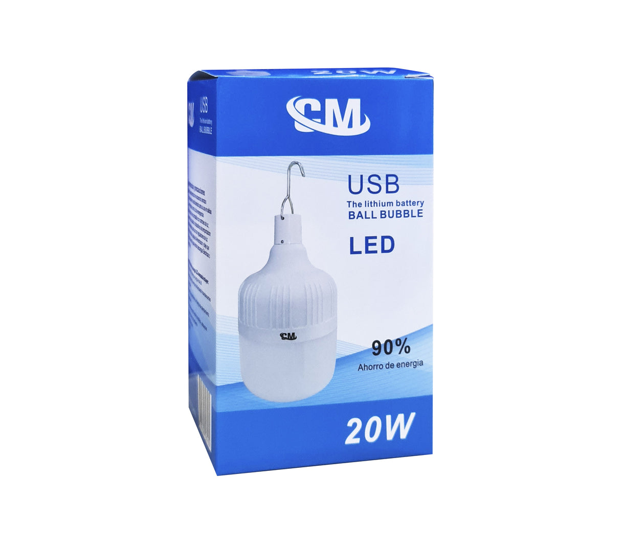 Bombillo led 20w recargable p/ usb CM