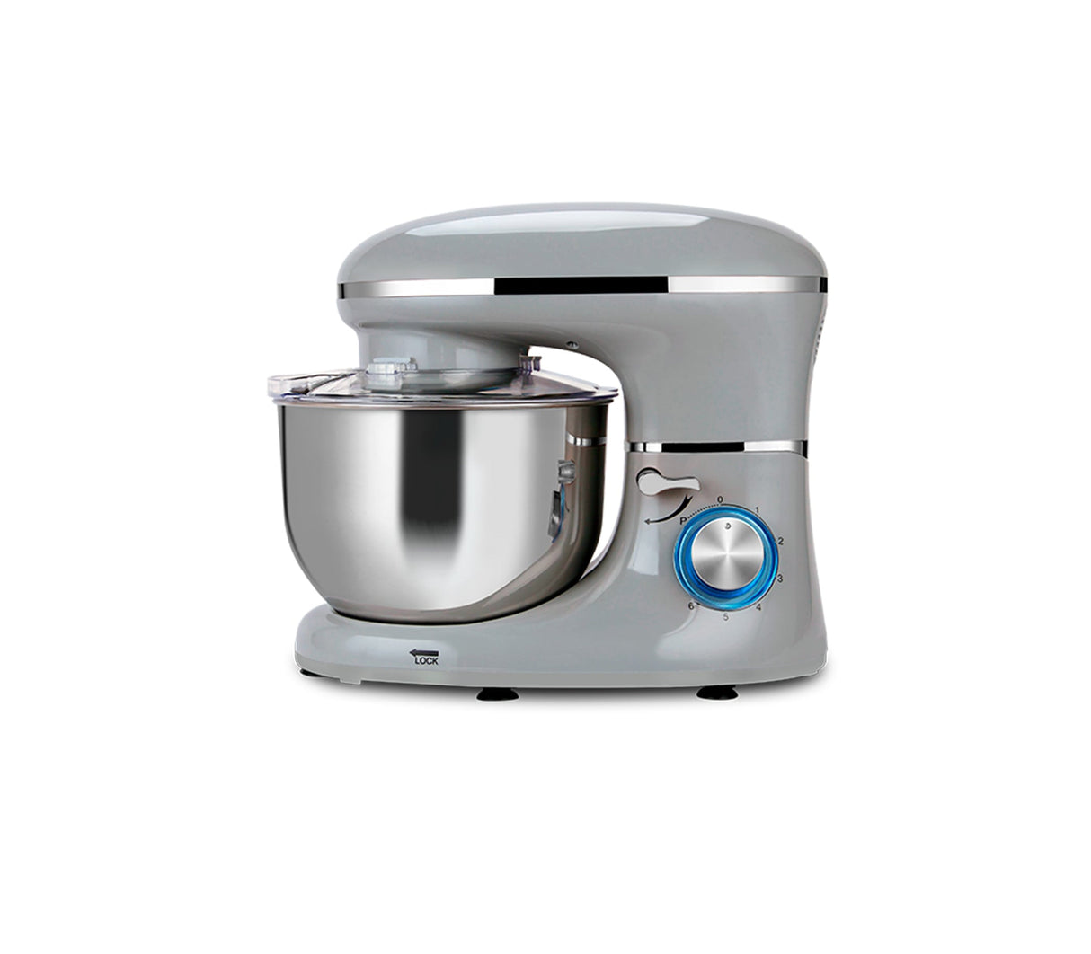Batidora de pedestal 6 litros 6 velocidades 660W Silver Gtronic