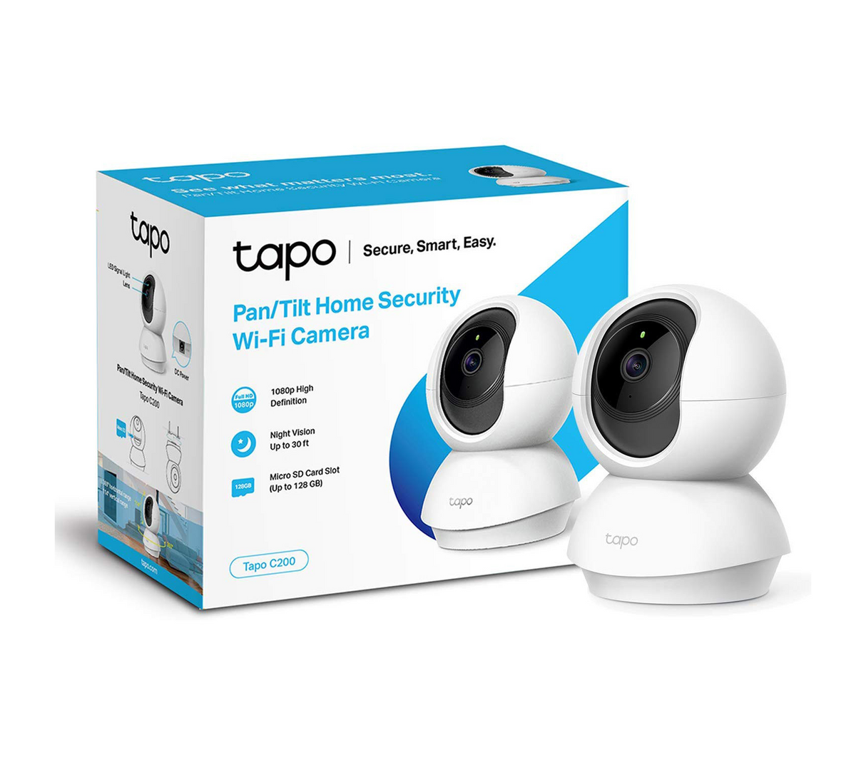 Cámara de seguridad wifi rotatoria doméstica Tapo C200 Tp-link