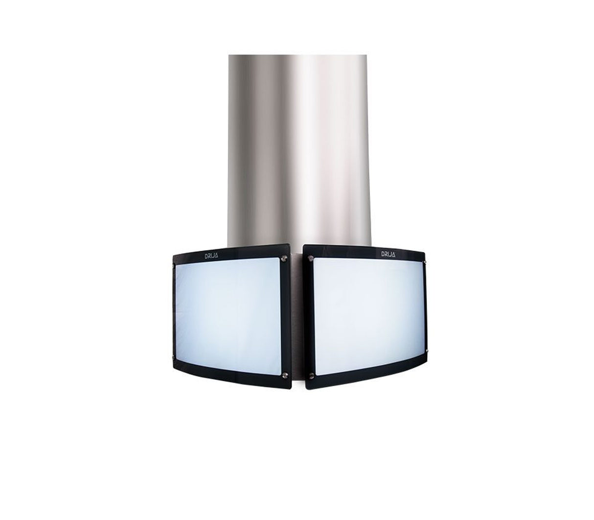 Campana Square isla 75cm 4 pantallas acero Drija