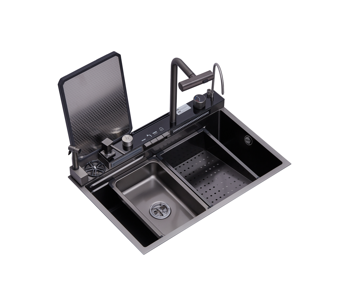 Fregadero Capri 76 1 tina + accesorios acero inox Drija