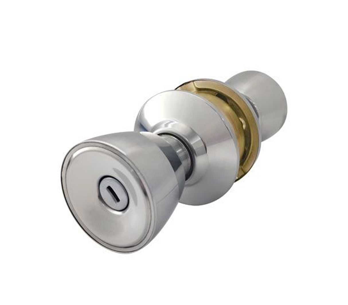 Cerradura de baño acero brillante Run