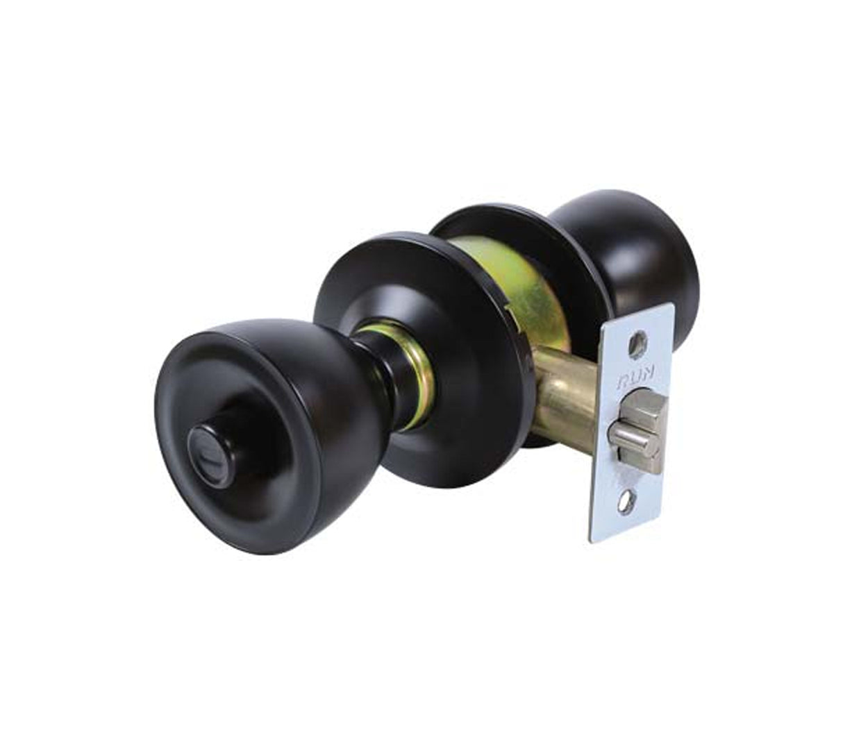 Cerradura de habitación/oficina pomo negro mate CER0124 Run