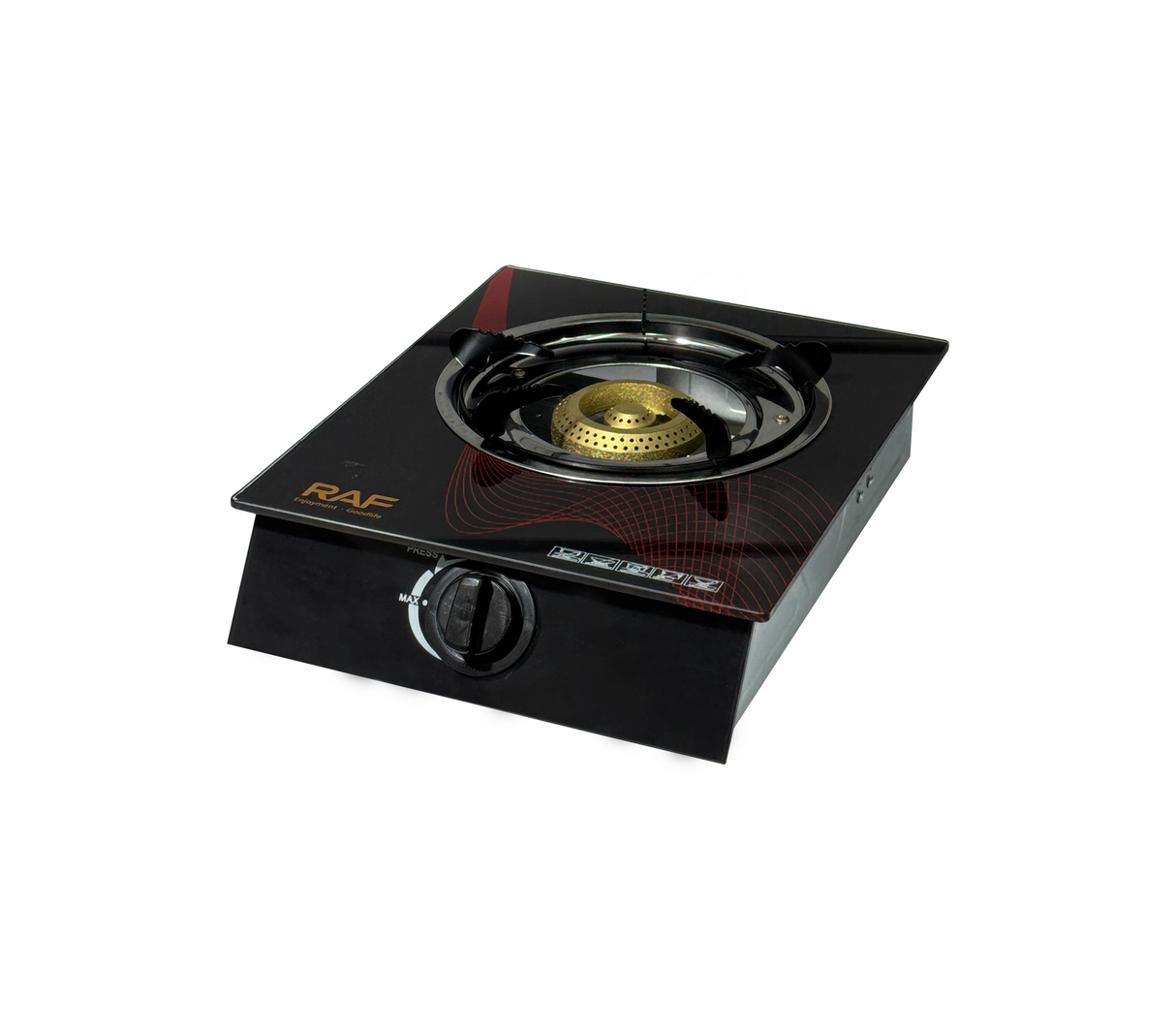 Cocinita a gas 1 hornilla negro/rojo RAF