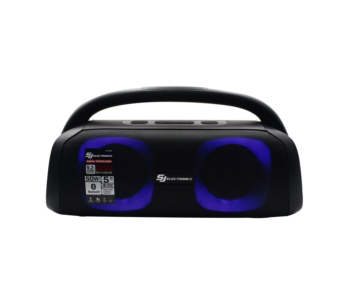 Corneta recargable 5" fm/usb 50w Sj Electronics
