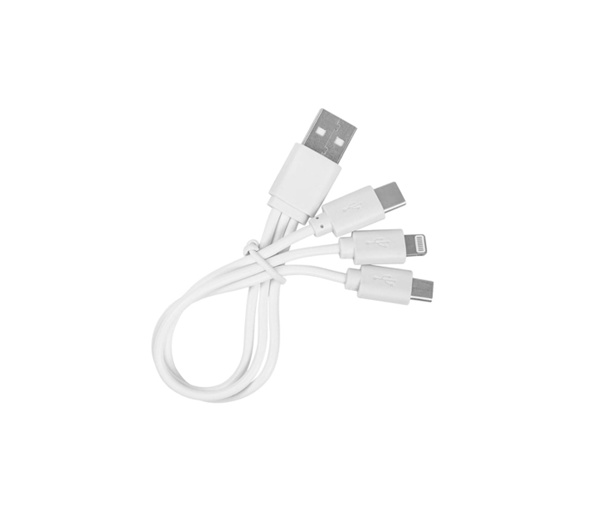 Cable USB-USBC/iPhone + Micro USB 1.2 metros Run