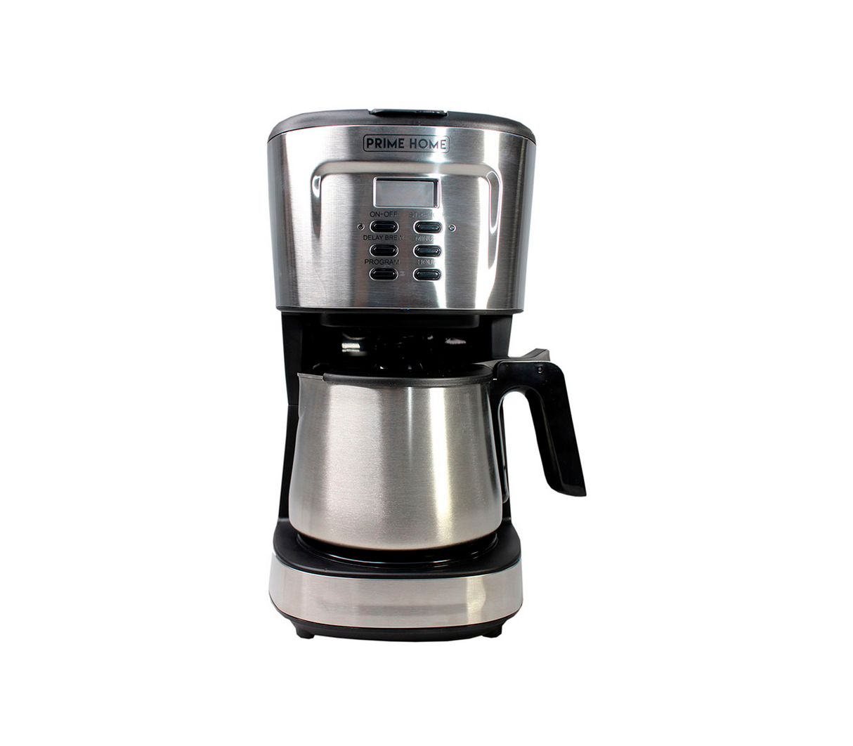 Cafetera Programable de 10 Tazas de Acero Inóxidable Prime Home