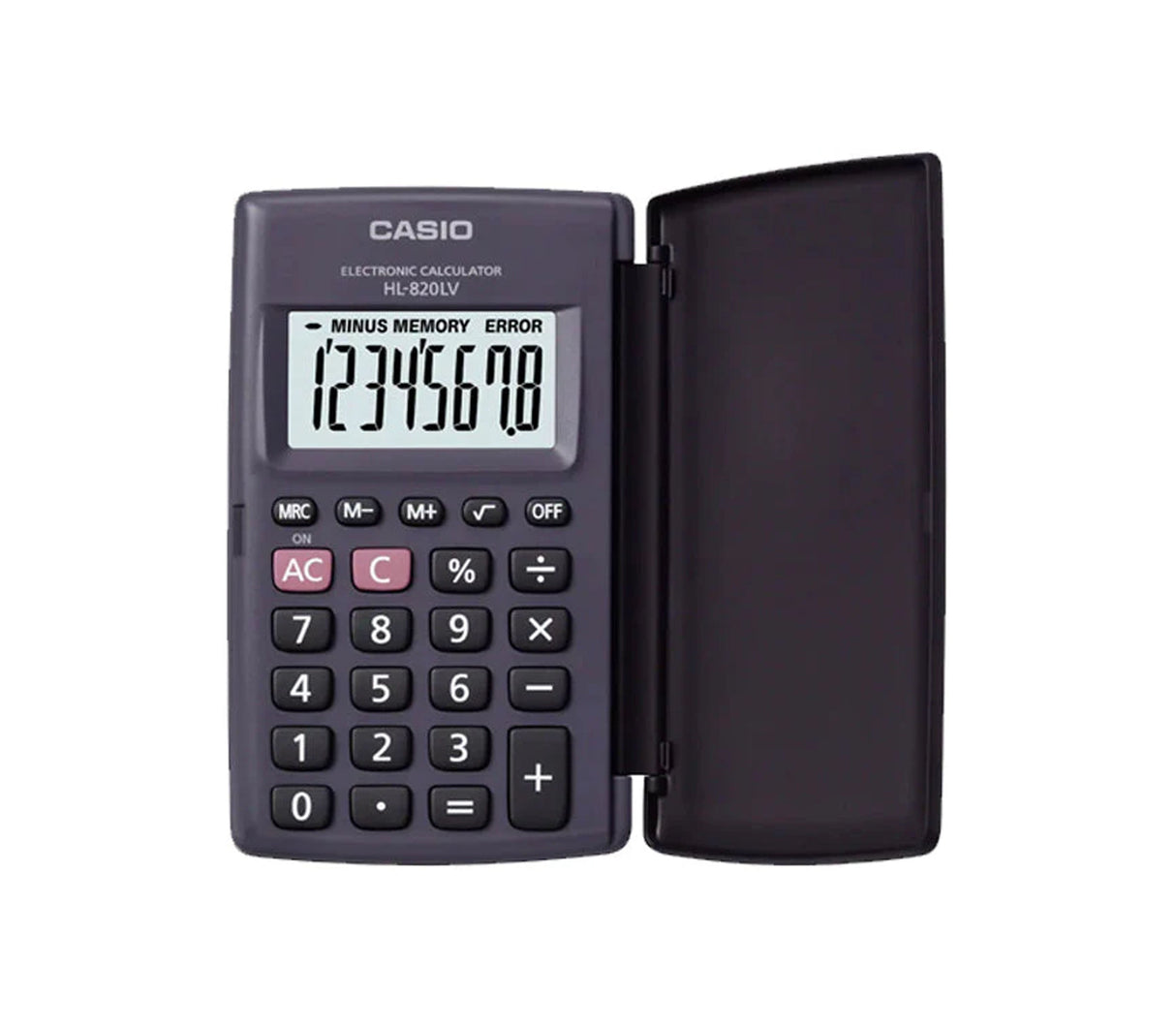 Calculadora de bolsillo 8 dígitos pantalla negro Casio