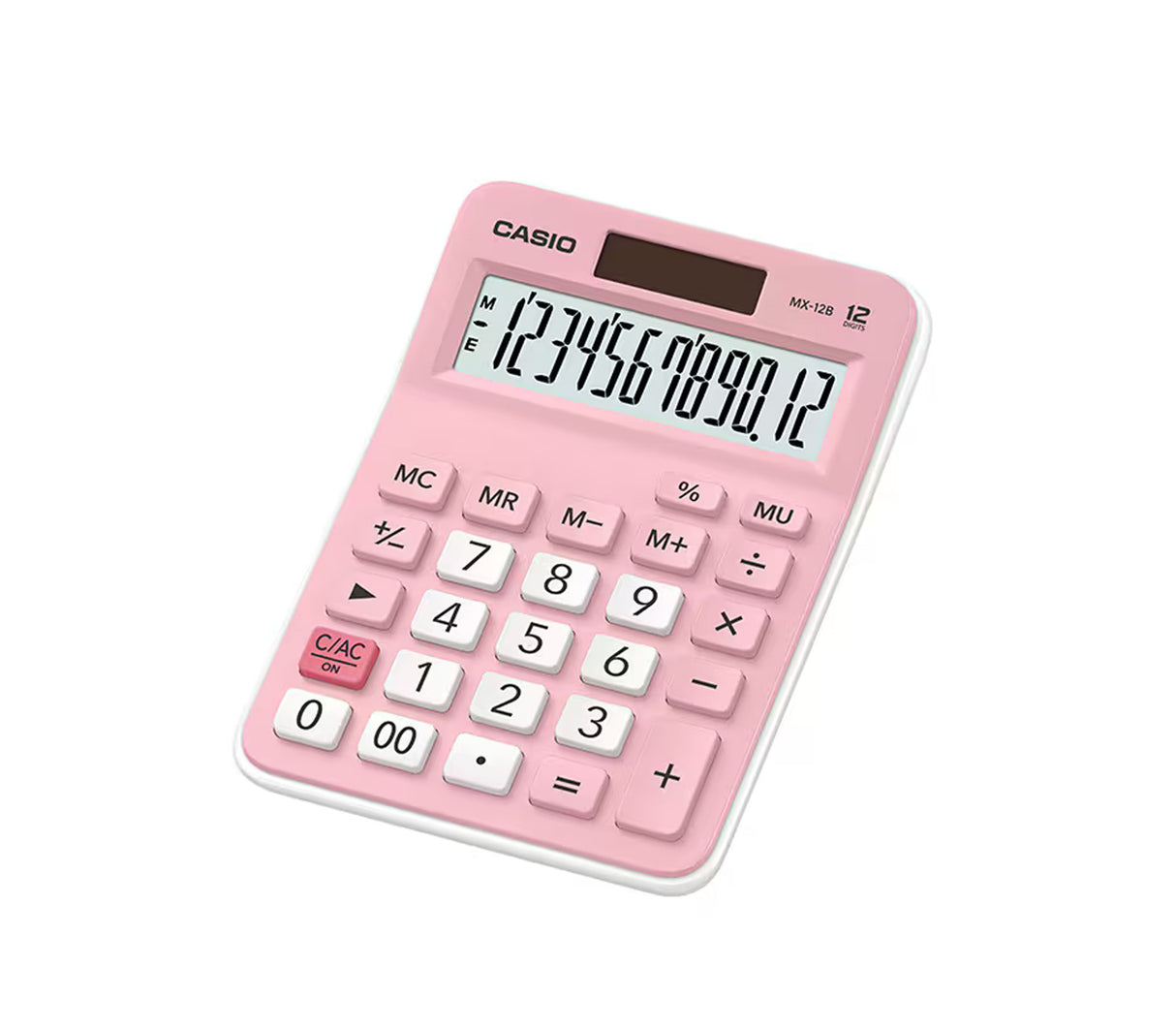 Calculadora de escritorio 12 dígitos rosa Casio