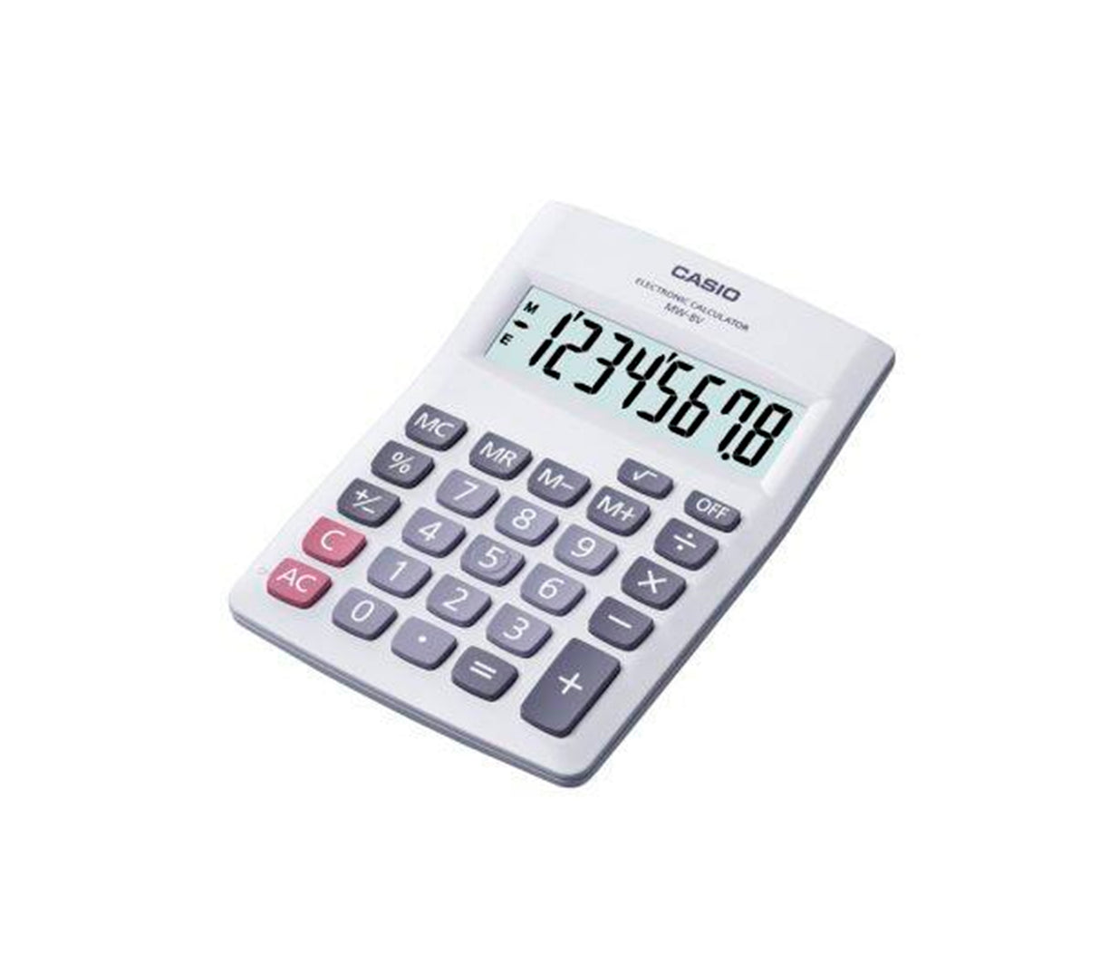 Calculadora de mesa blanco MW-8V-WE Casio