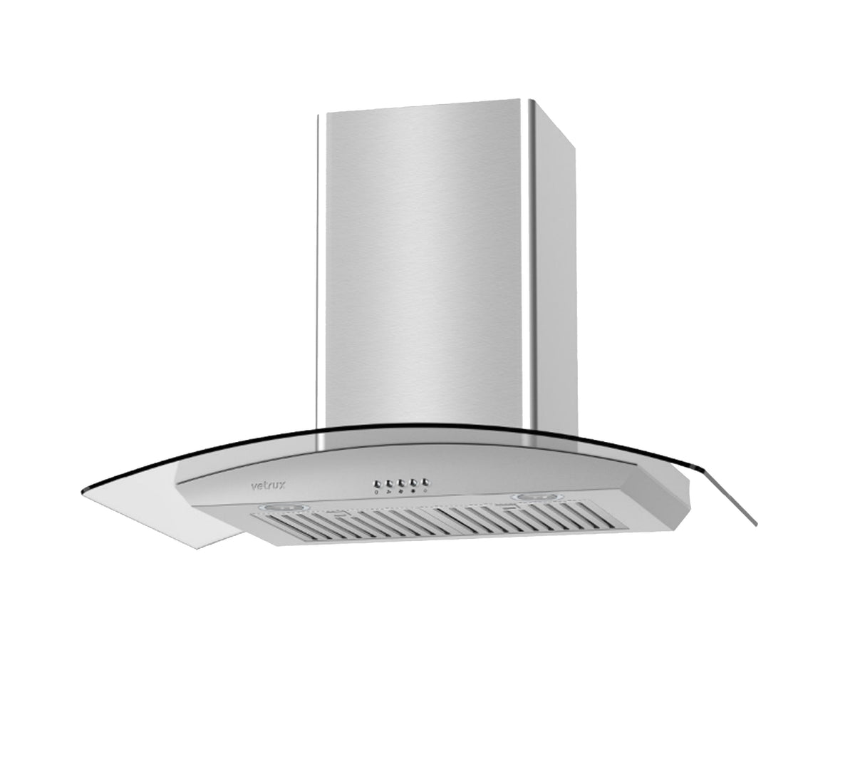 Campana Venti 90cm Acero Vetrux