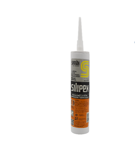Sellador de Silicon Profesional Neutral Para Vidrios y Espejos Silipex