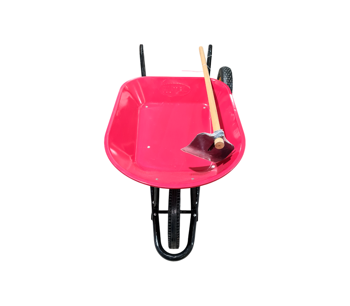 Carretilla con kit de mantenimiento + escardilla 140 Litros Rutel