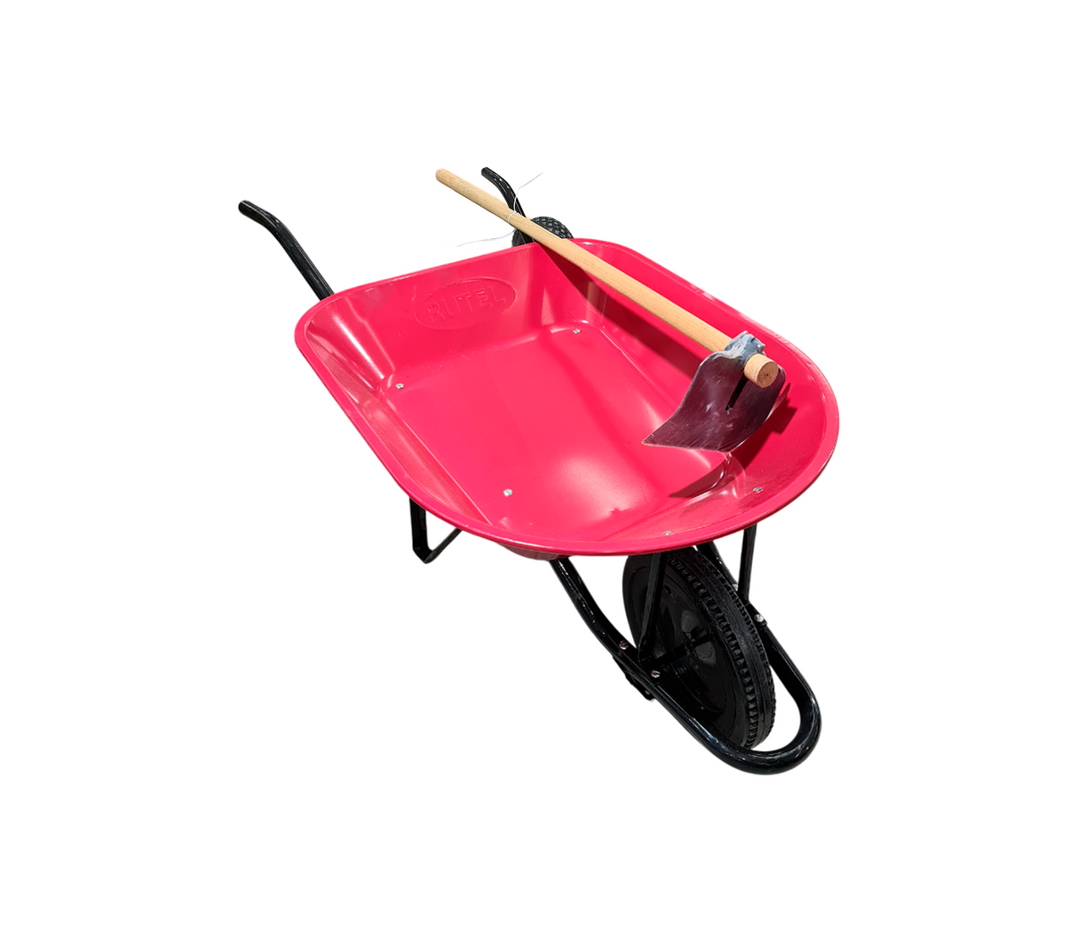 Carretilla con kit de mantenimiento + escardilla 140 Litros Rutel