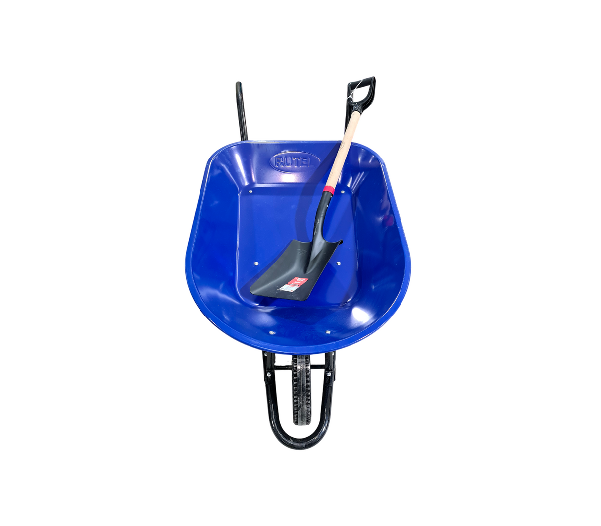 Carretilla con kit de mantenimiento + pala 140 litros Rutel