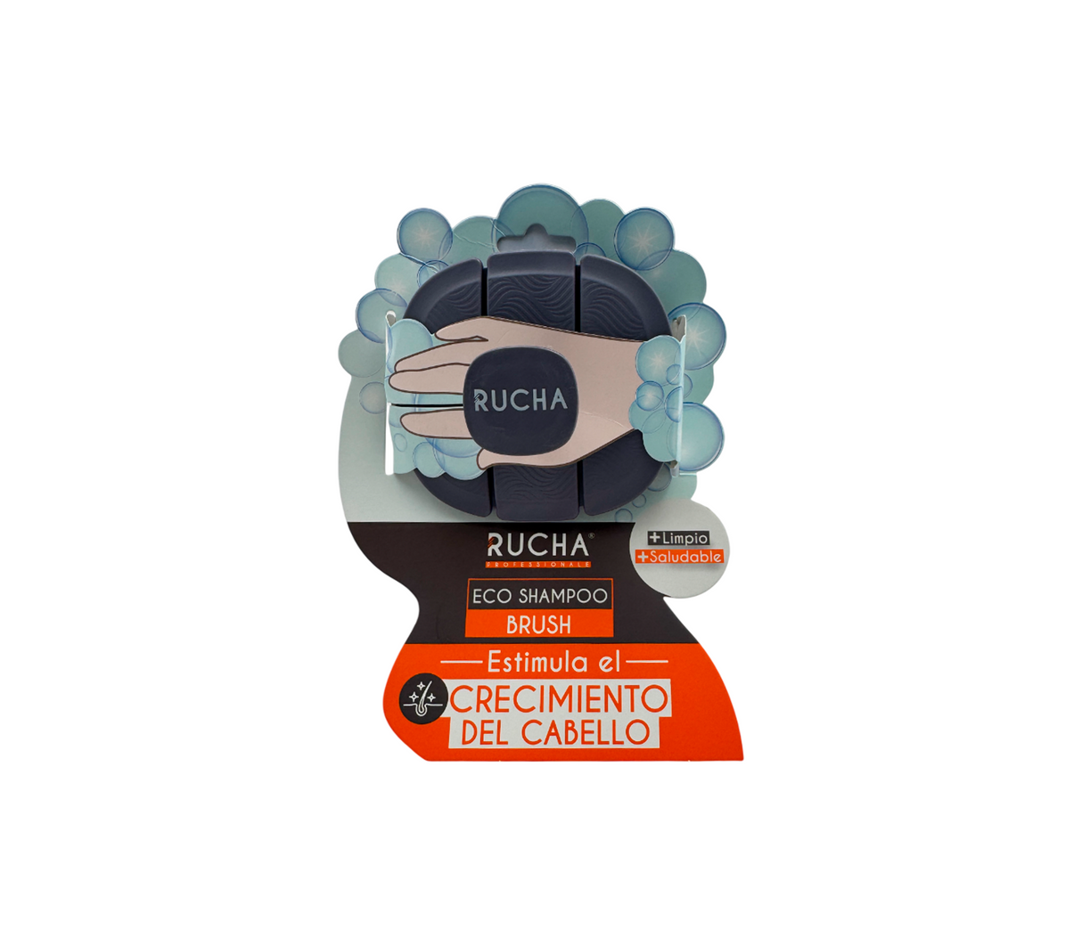 Cepillo para cuero cabelludo gris Rucha