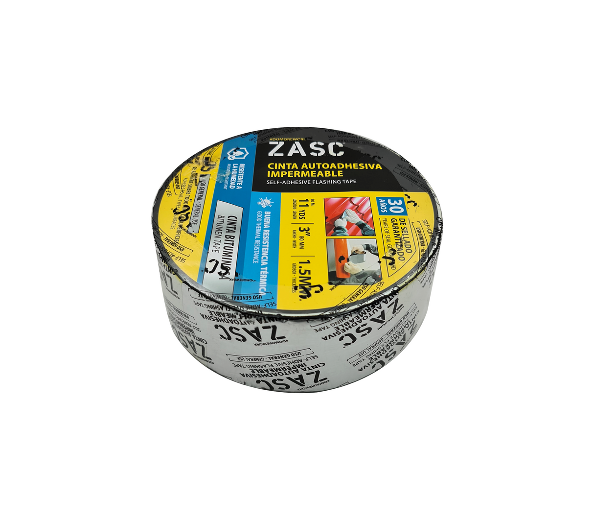 Cinta adhesiva impermeable bituminosa 1.5mm cod.5-002 Zasc