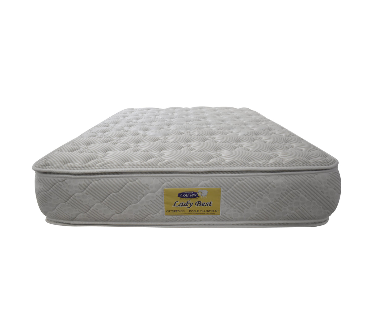 Colchón Queen (160cm X 190cm) Lady Best Ortopédico 2 Pillow Encapsulado Colflex