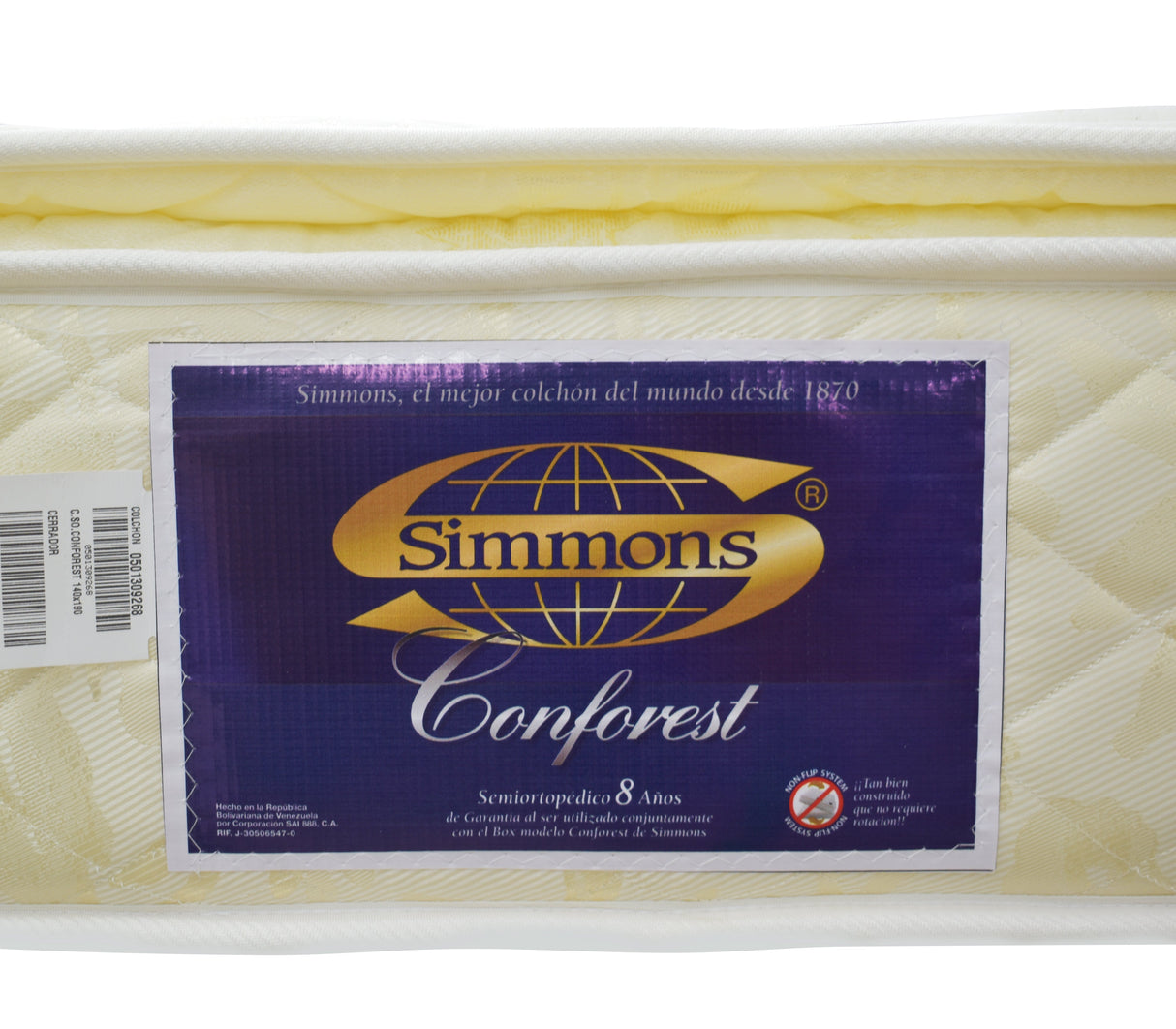 Colchon Matrimonial (140cm X 190cm) Conforest Semi Ortopédico Simmons