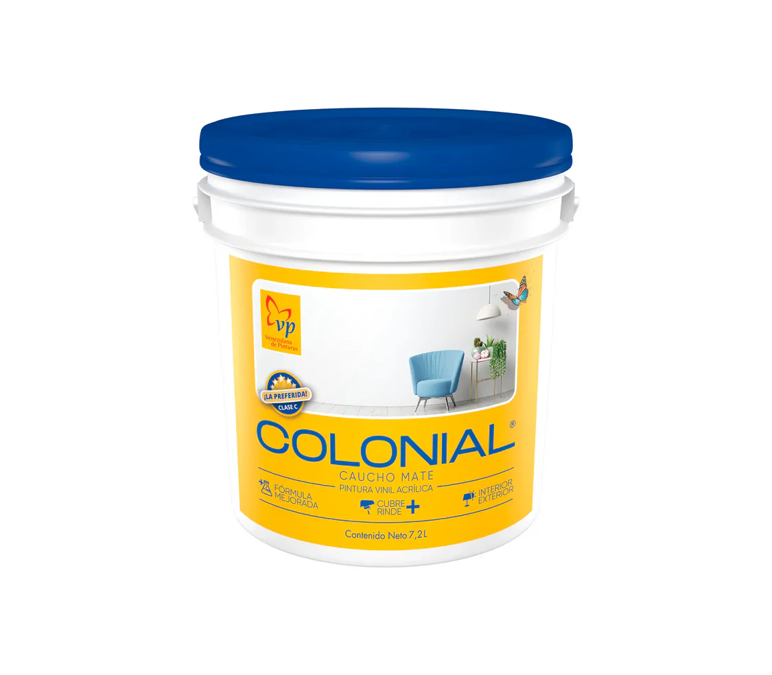 Pintura Colonial Cuñete (2 Galones) Cauho Mate Int/Ext Clase C VP