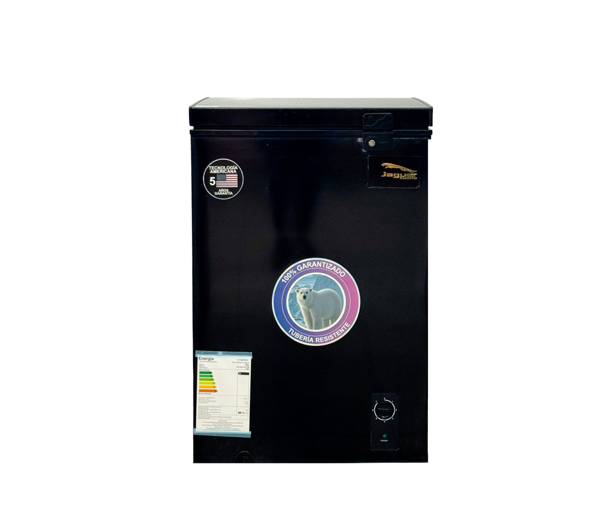 Congelador horizontal 100 litros negro Jaguar