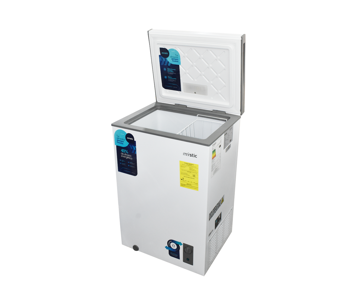 Congelador horizontal 100 litros Blanco Mystic