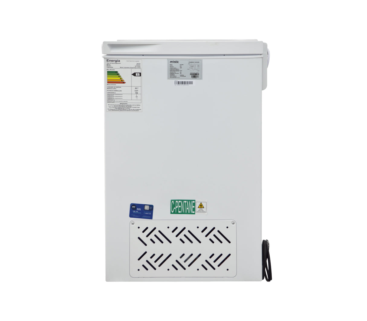 Congelador horizontal 200 litros MYFZ200L Mystic