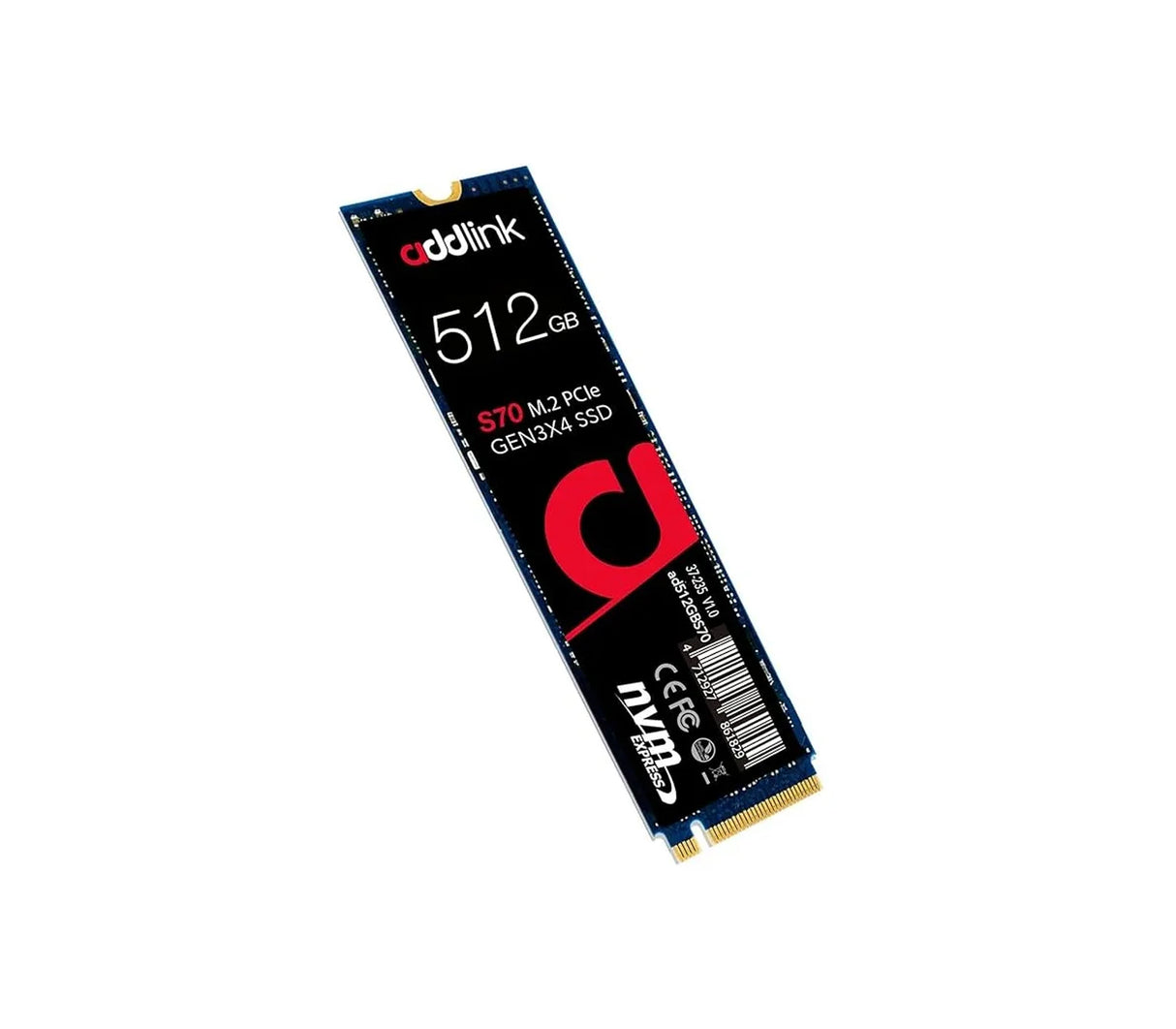 Disco sólido S70 M.2 PCIe Gen 3x4 SATA 512GB Addlink