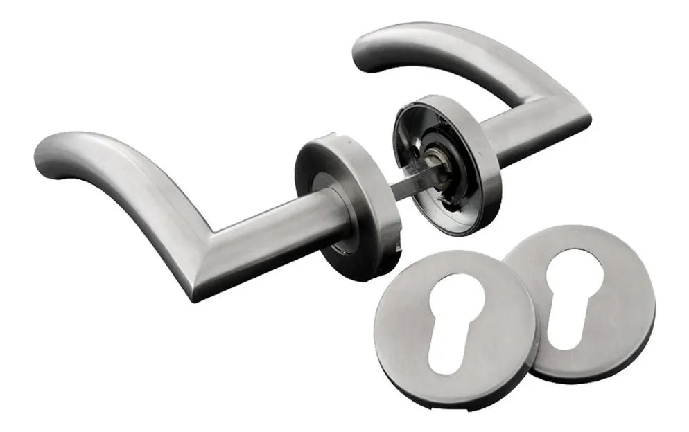 Manilla inoxidable mod. VL2551 europerfil plateada caja Visalock