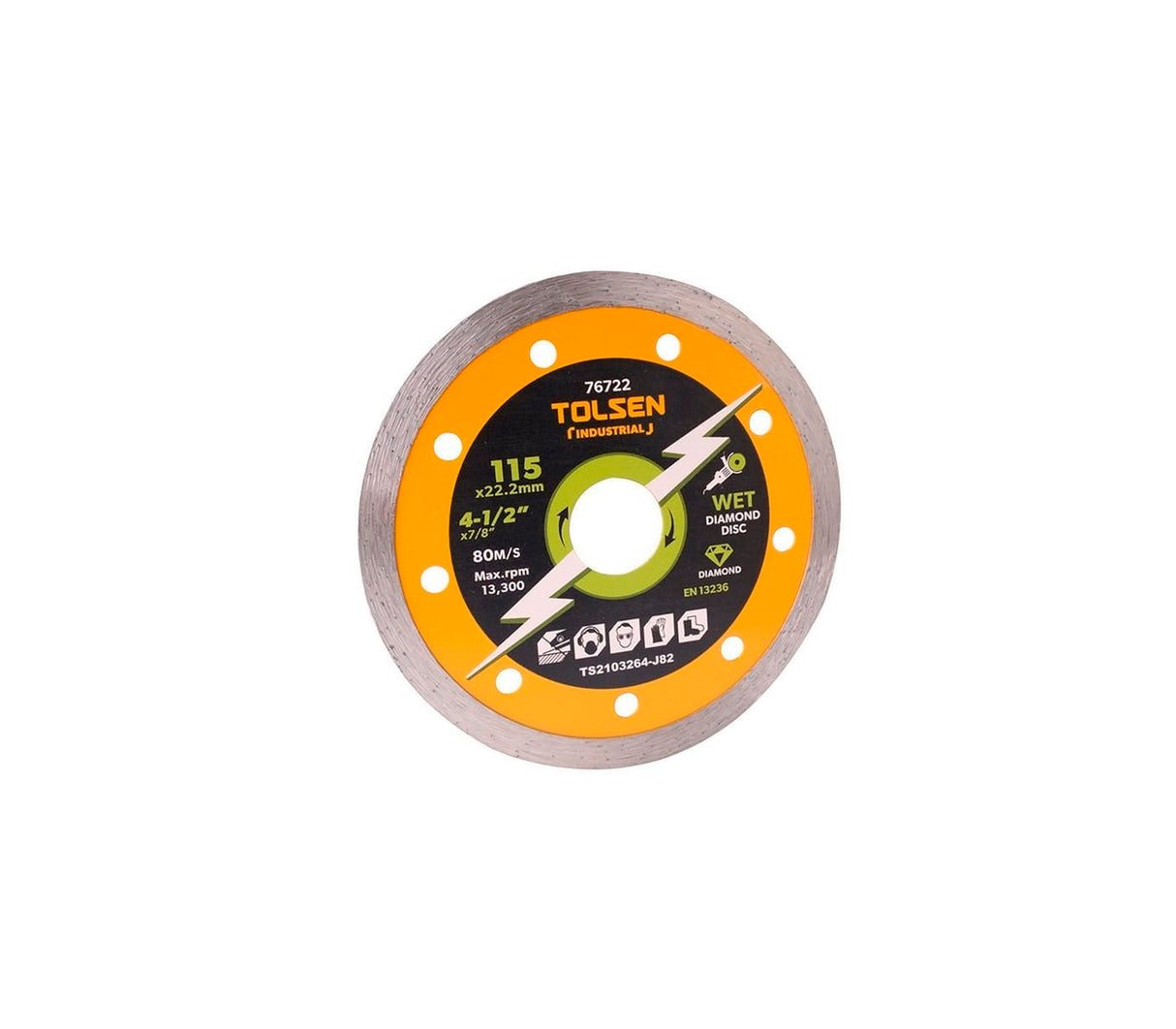 Disco de corte contínuo diamantado 7" Tolsen