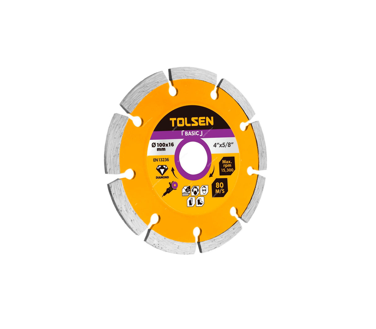 Disco de diamante seco 7x7/8" Tolsen