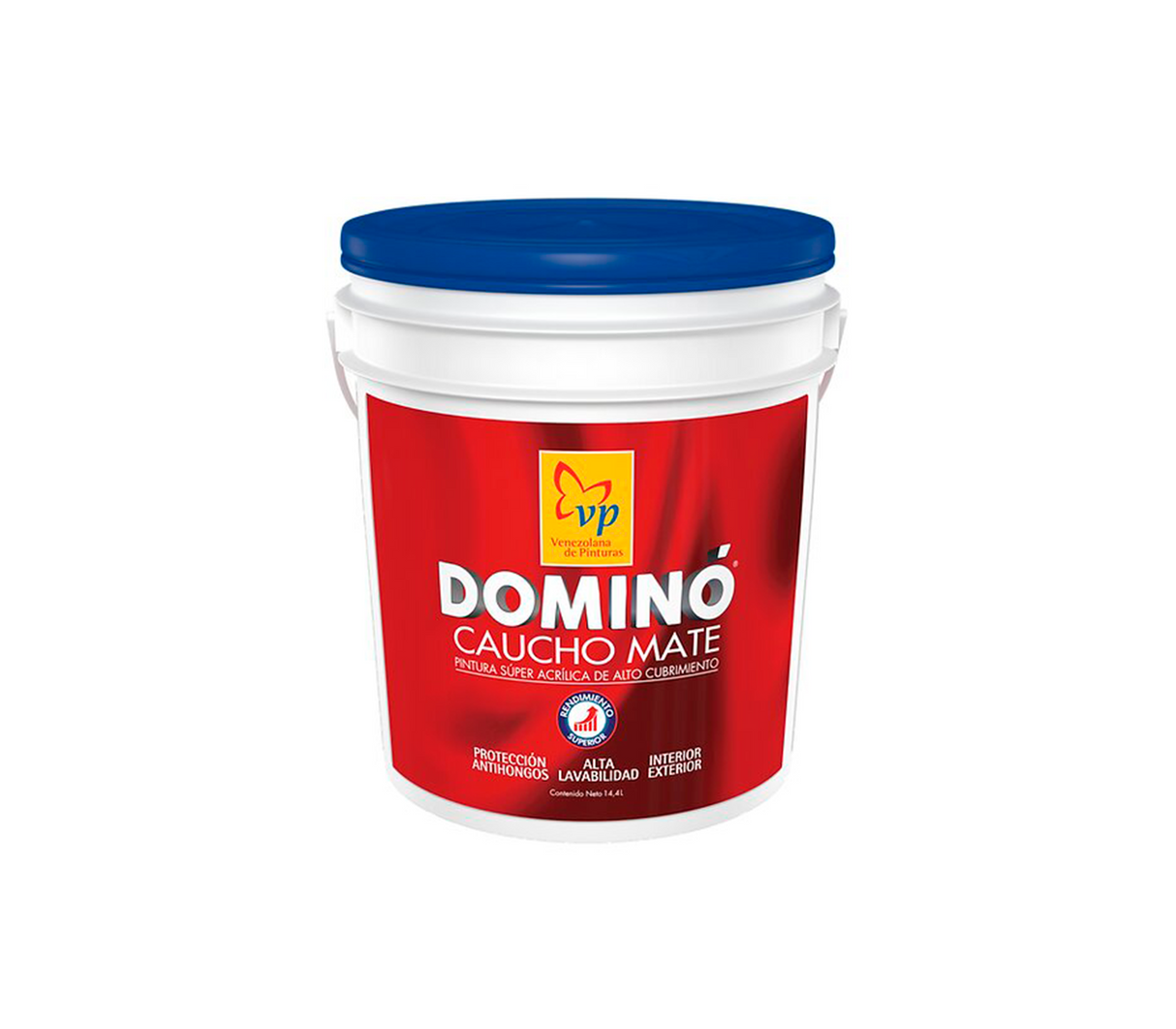 Pintura Dominó Cuñete (4 Galones) Caucho Mate Int/Ext Clase B VP