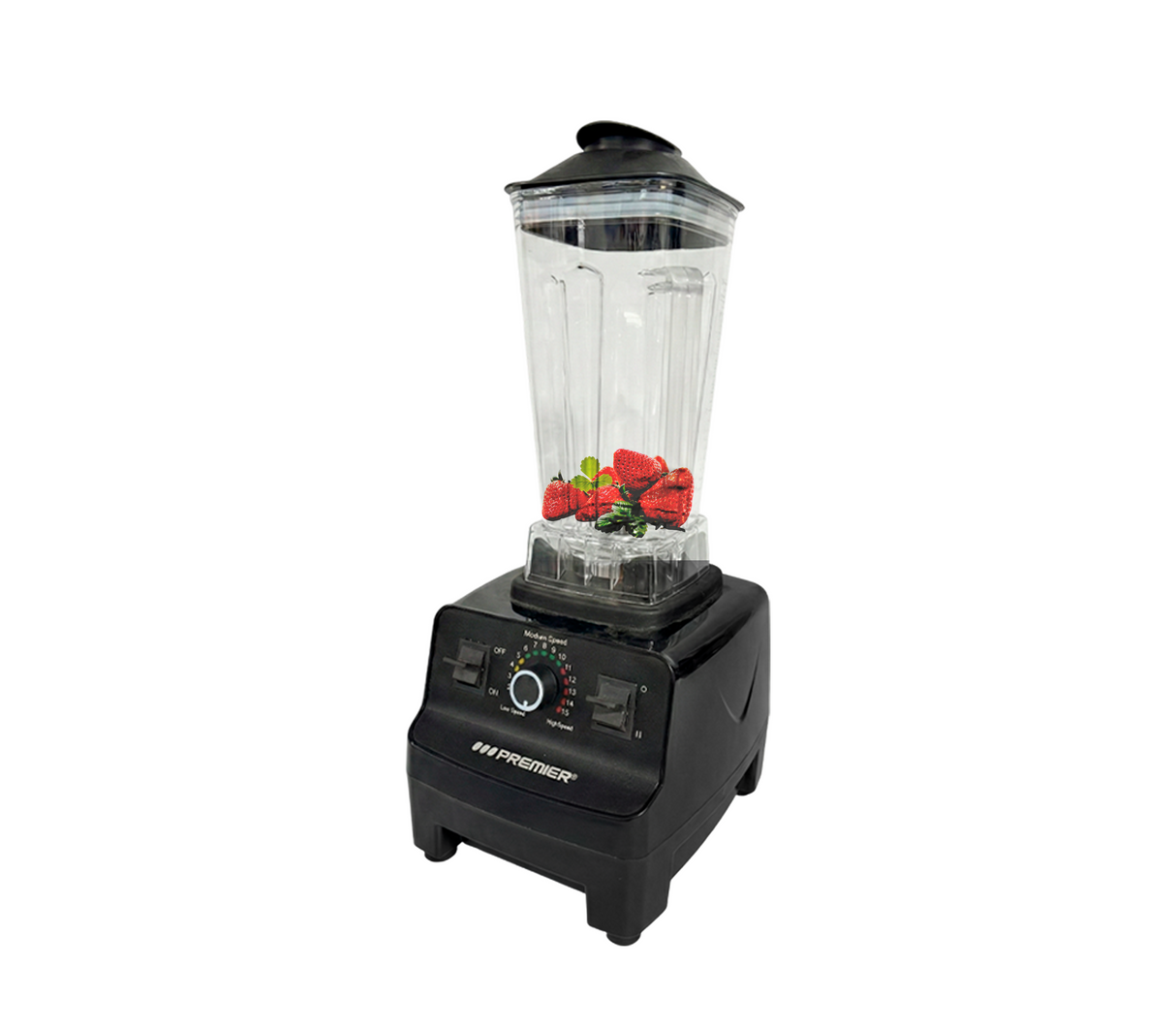 Licuadora multifuncional 3 en 1 vaso plástico 2 litros 2200W negro Premier