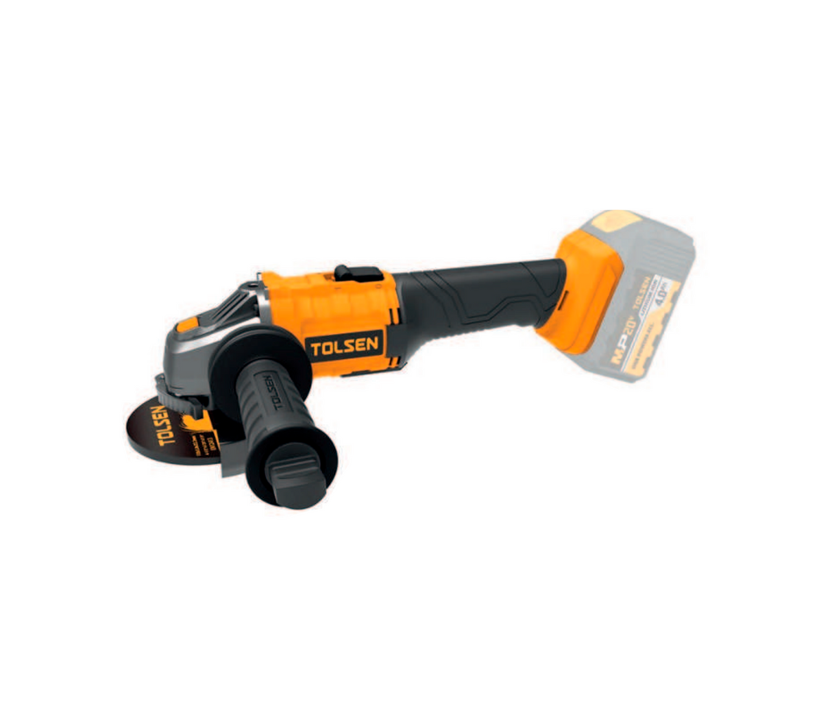 Esmeril angular inalámbrico 4-1/2"x5/8" 20V Tolsen