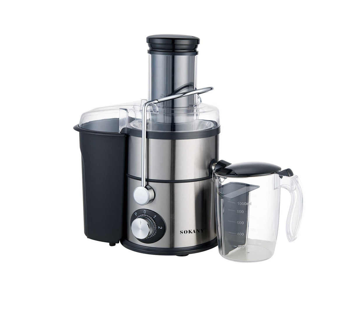 Extractor de jugo 1200W acero inoxidable Sokany