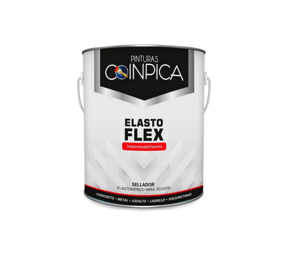 Pintura Industrial a base de agua impermeabilizante Elastoflex Int/Ext Coinpica