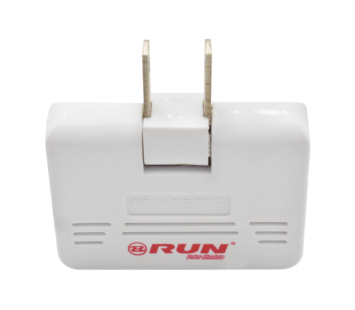 Enchufe convertidor giratorio de 1 a 3/10A-250V Run